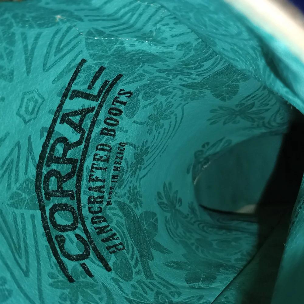Corral Turquoise Handcrafted Boots - Picture 4 of 6